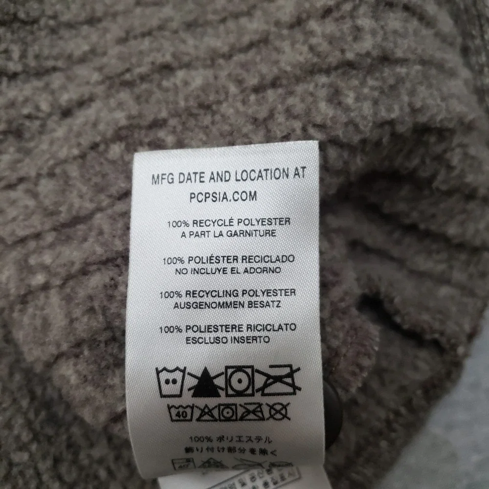 Patagonia Sweater Mens XL Gray Henley Better Sweater Long Sleeve Granola